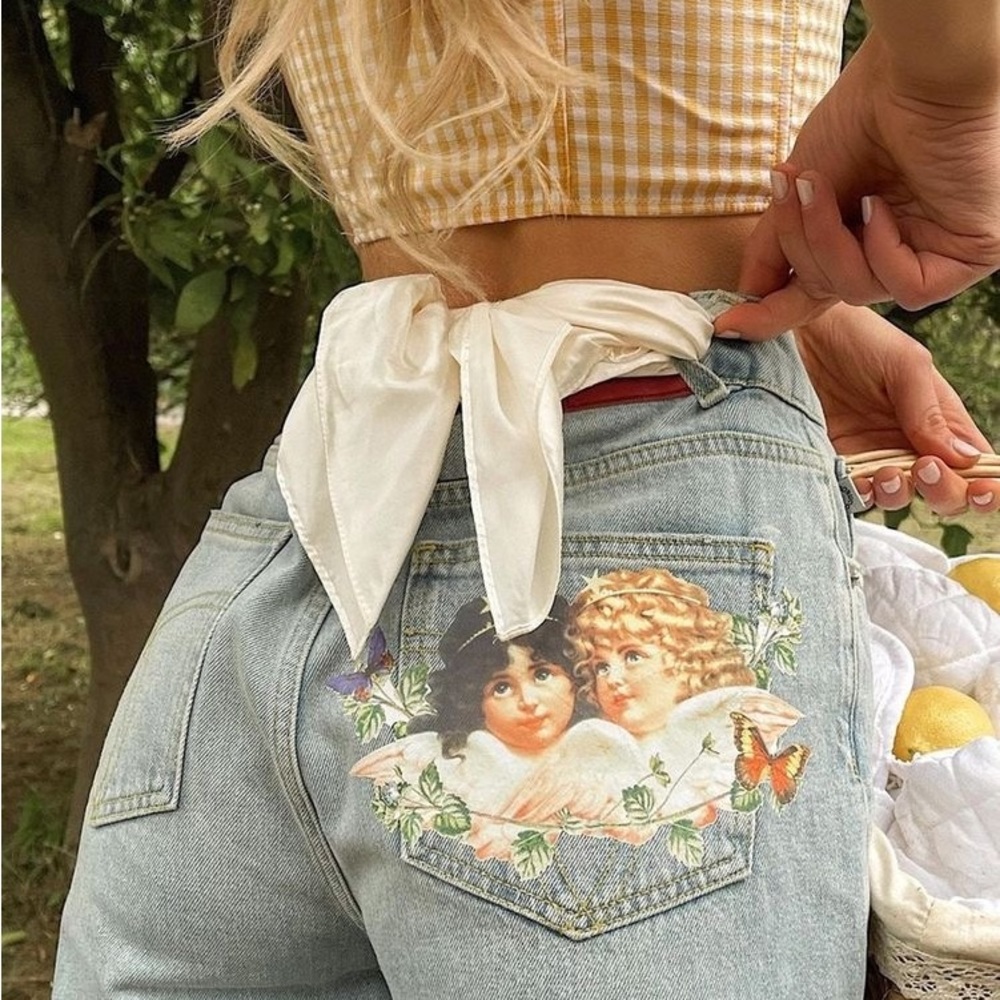 Size 23 Fiorucci jeans